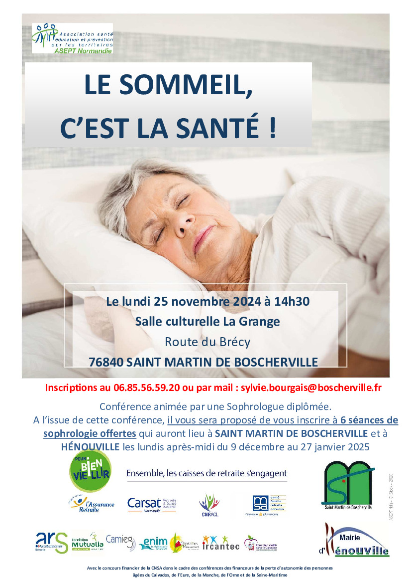 ASEPT Nie - Conférence Sophrologie 25 Novembre