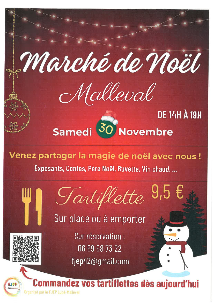 Communication - Marché de Noël MALLEVAL - 30/11/24