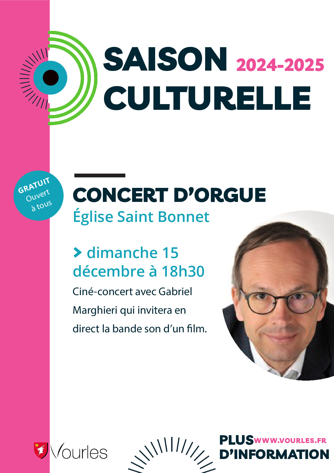 Saison culturelle :  concert d'orgue