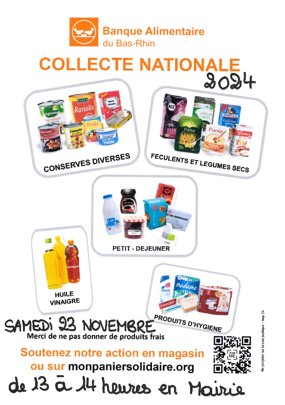 Collecte pour la Banque alimentaire