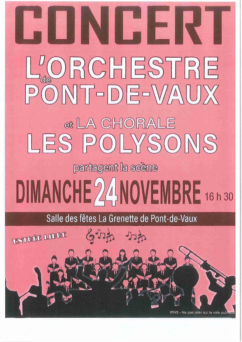 Concert de l'orchestre de Pont de Vaux