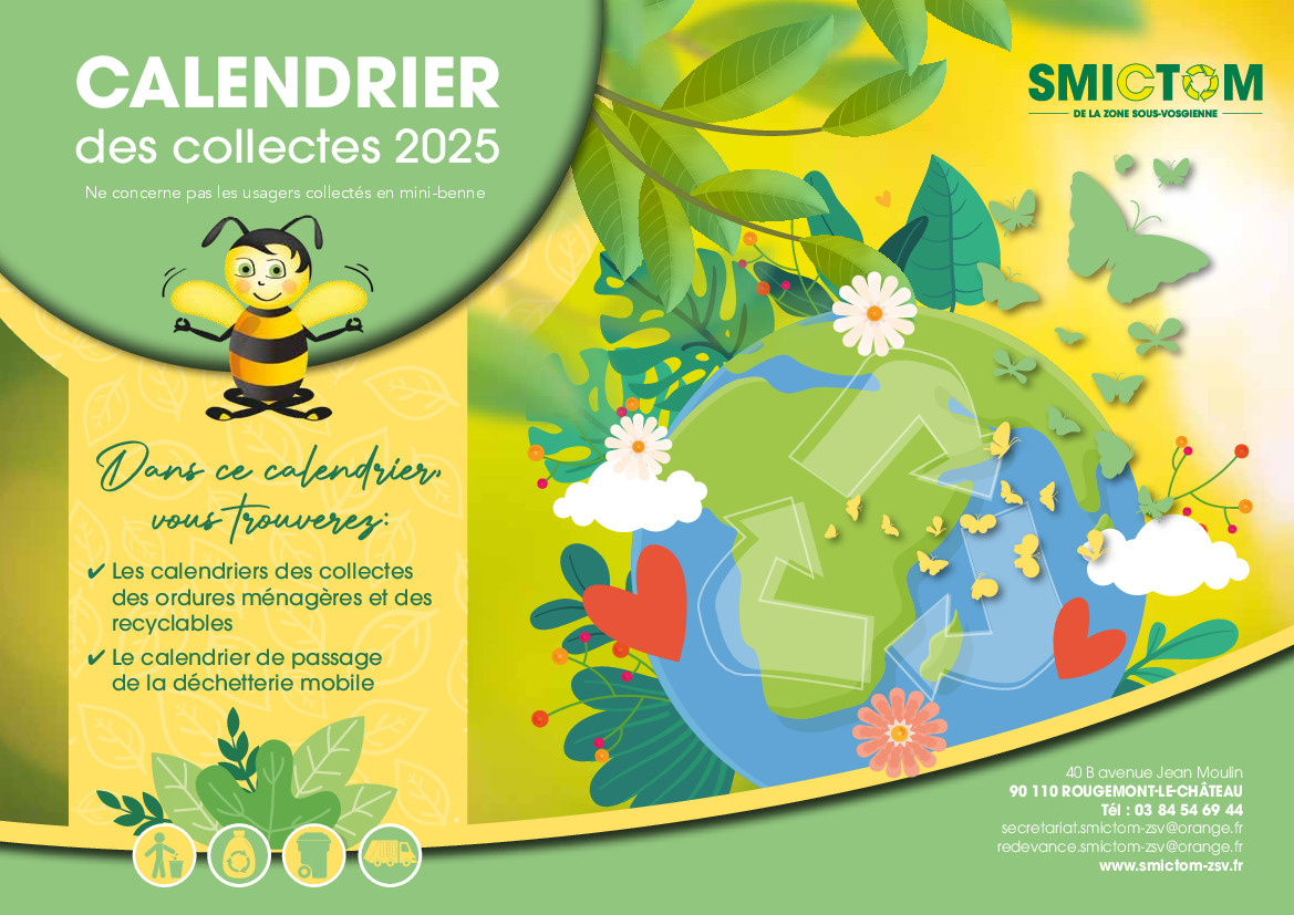 SMICTOM Calendrier 2025