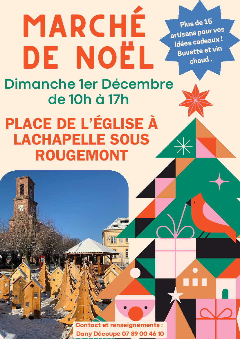 Marché de Noël : c'est le 1er décembre dans notre village !