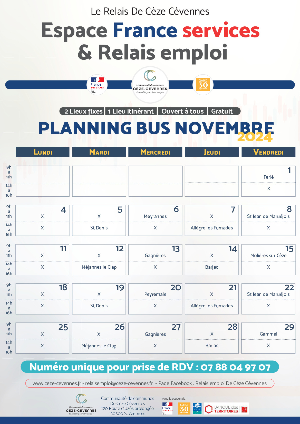 Bus informatique mercredi 20 novembre 2024