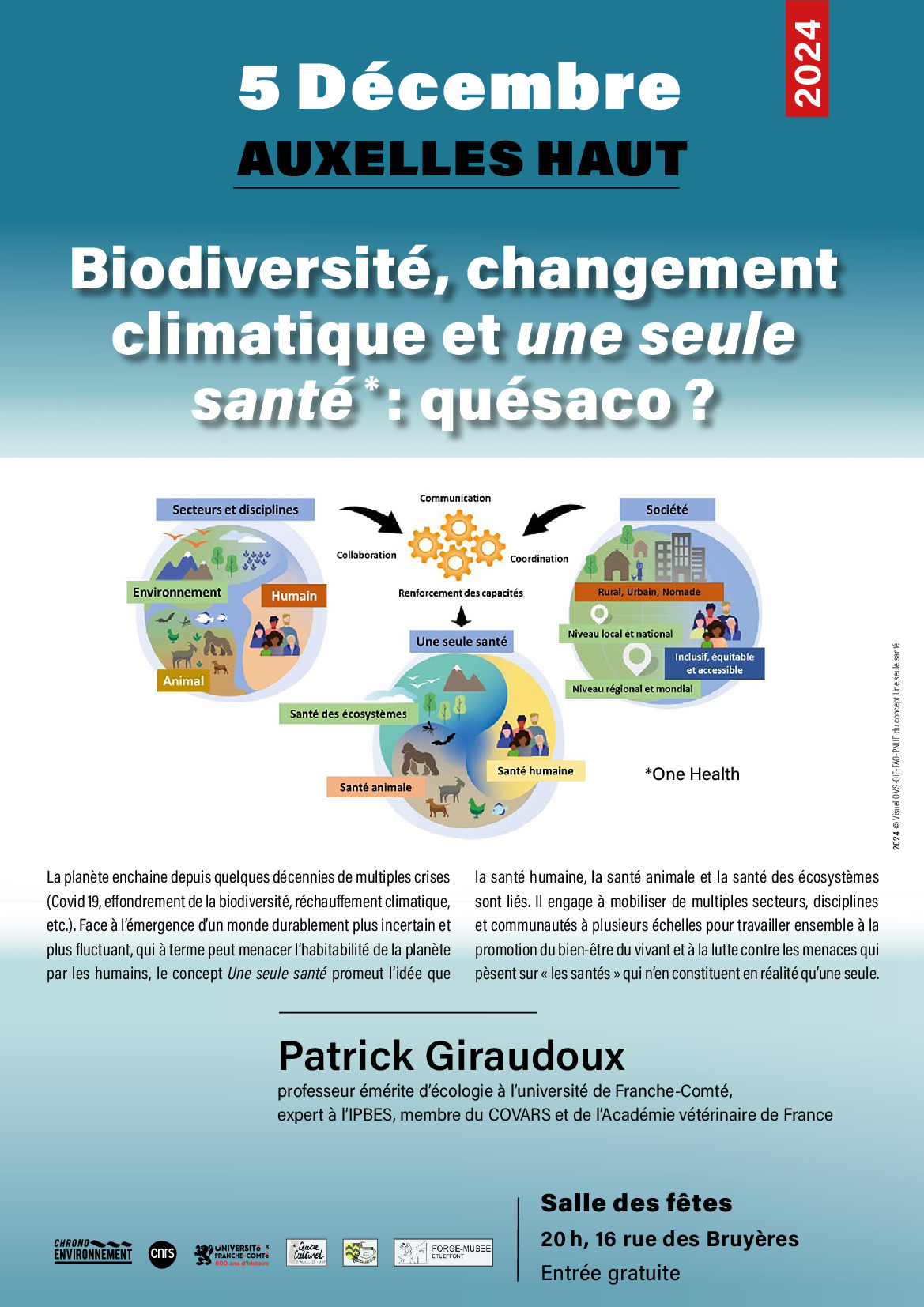 Conférence de Patrick GIRAUDOUX à AUXELLES-HAUT Jeudi 5 Déc