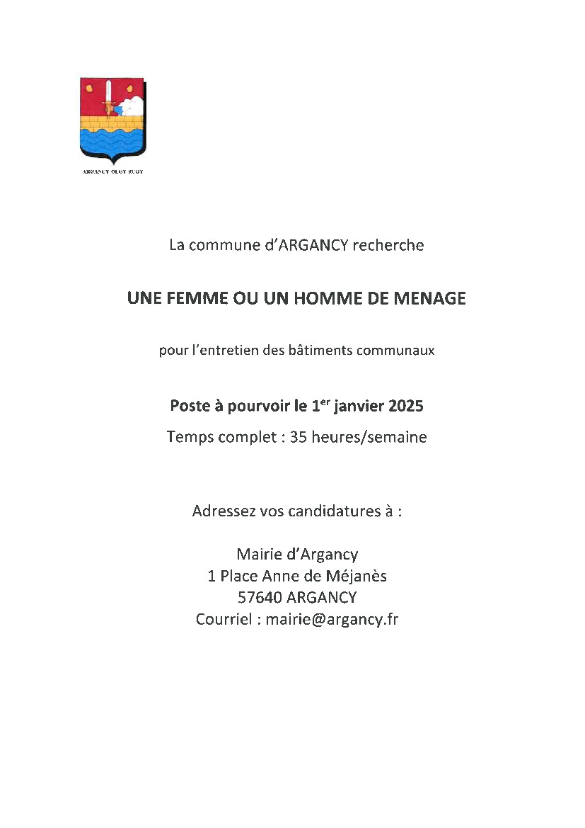 RECRUTEMENT EN MAIRIE