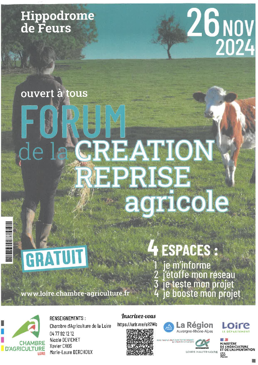 Forum de la création reprise agricole 🐮