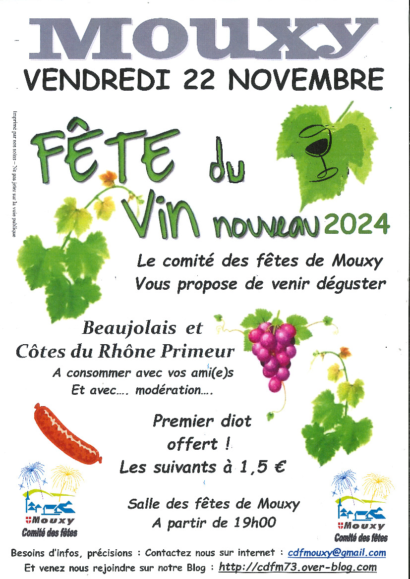 Fête du vin nouveau 2024