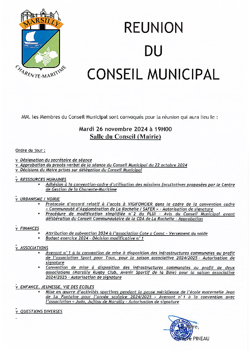 Conseil Municipal