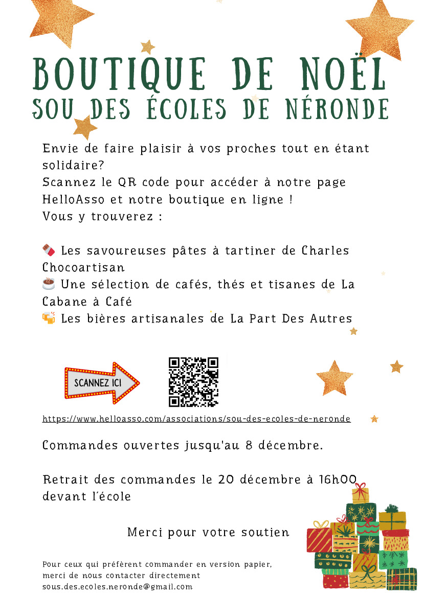 Boutique de Noël du Sou des Écoles