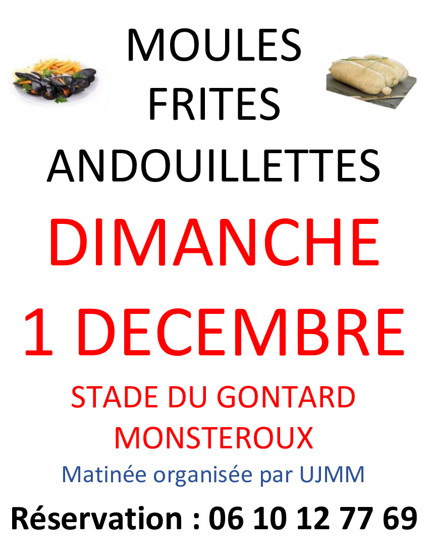 MATINEE MOULES FRITES UJMM - 01/12/24