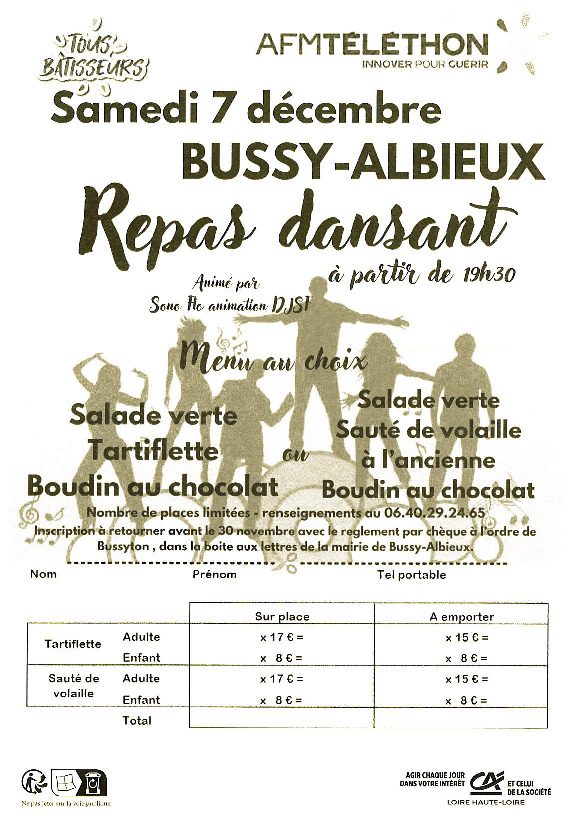 Bussy Albieux -Téléthon