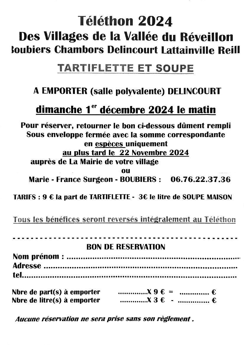 Rappel Téléthon