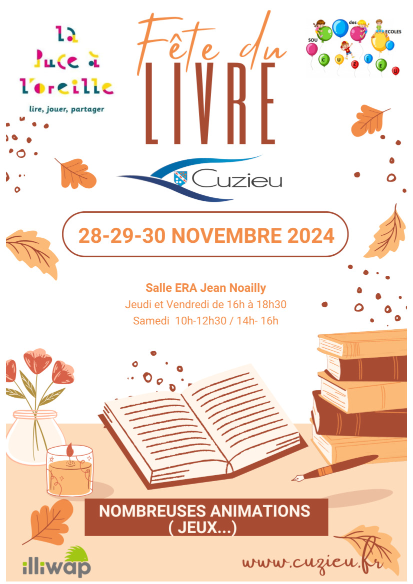 FETE DU LIVRE 28-30 NOVEMBRE 2024