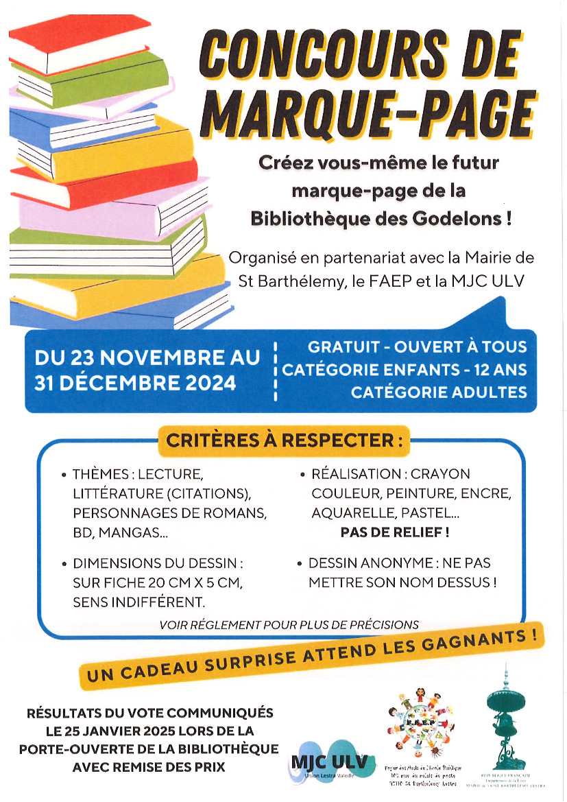 Bibliothèque - concours de marque-page