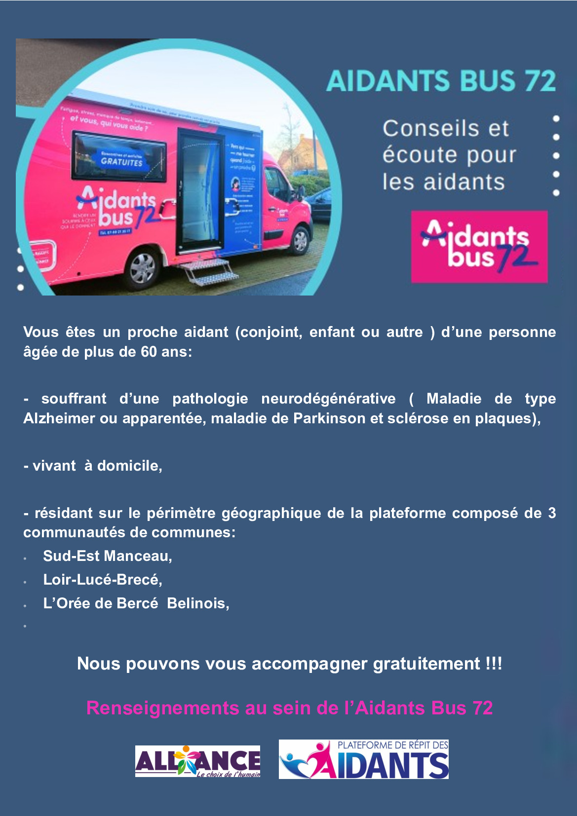 PERMANENCES DE L'AIDANTS BUS MARCON