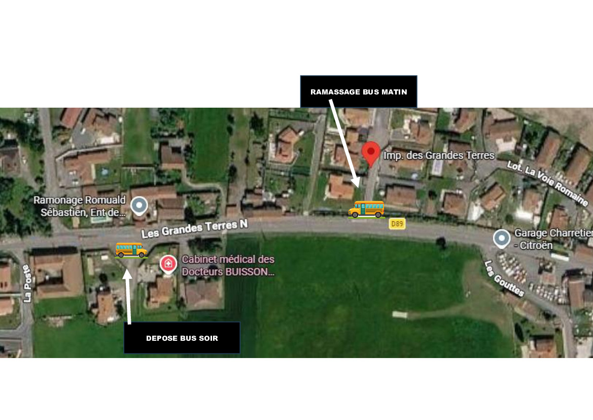NOUVEAUX POINTS ARRET TRANSPORTS SCOLAIRES