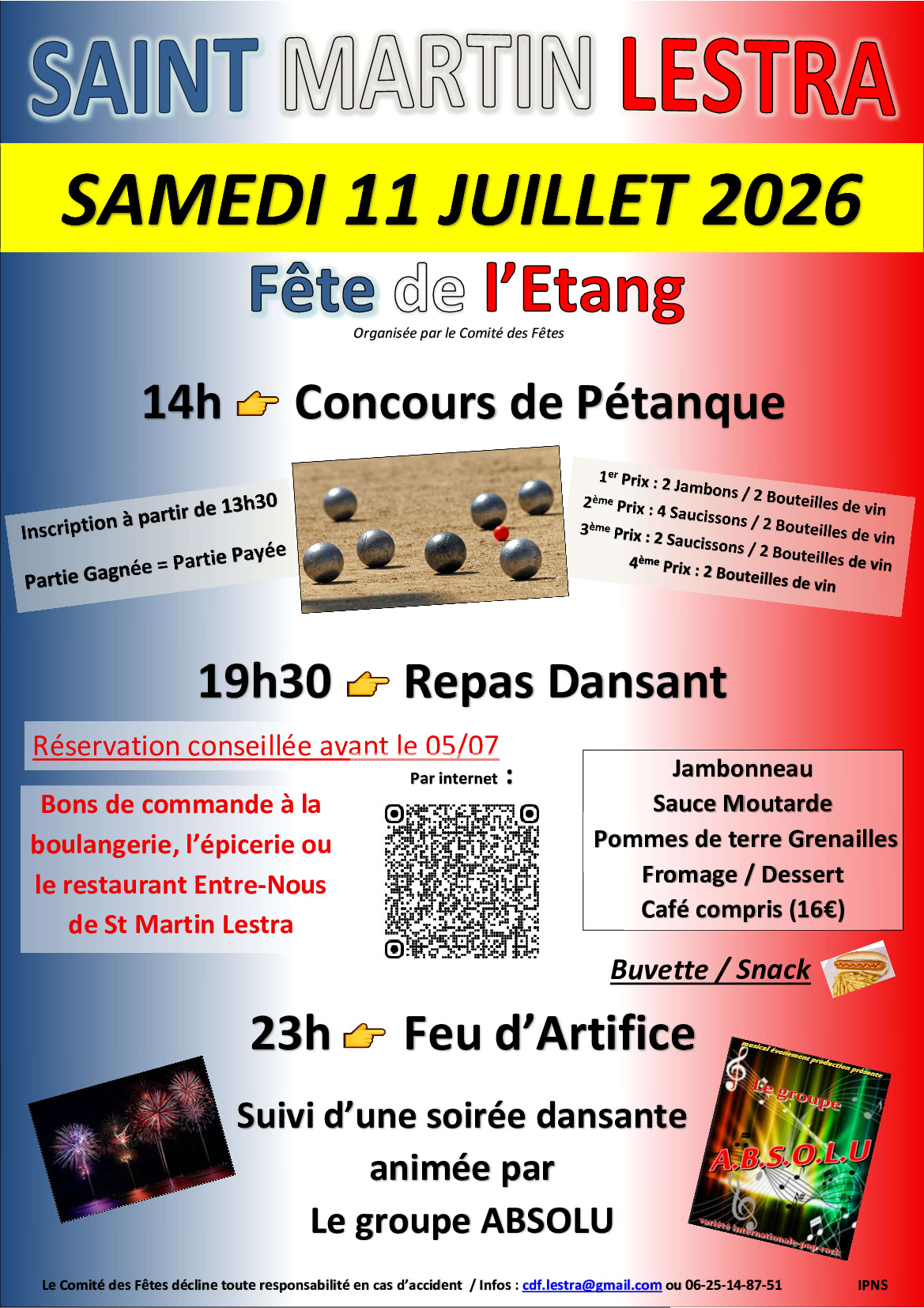 FETE DE L&rsquo;ÉTANG