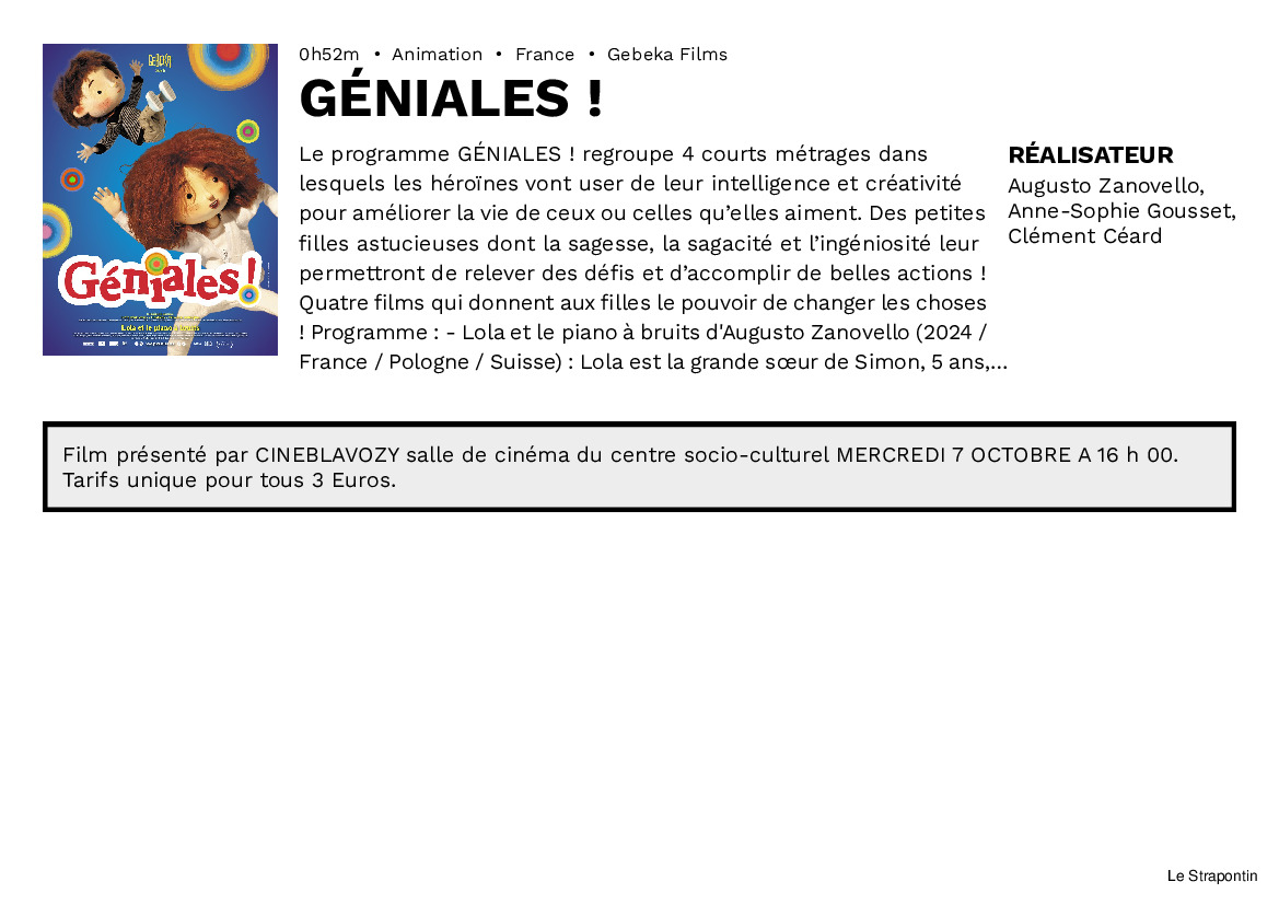 Aujourd'hui, au cinéma à Blavozy